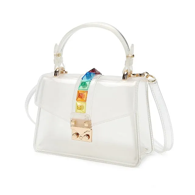 Last-minute sale Saddle Endless variety Clear Handbags Women Bag small