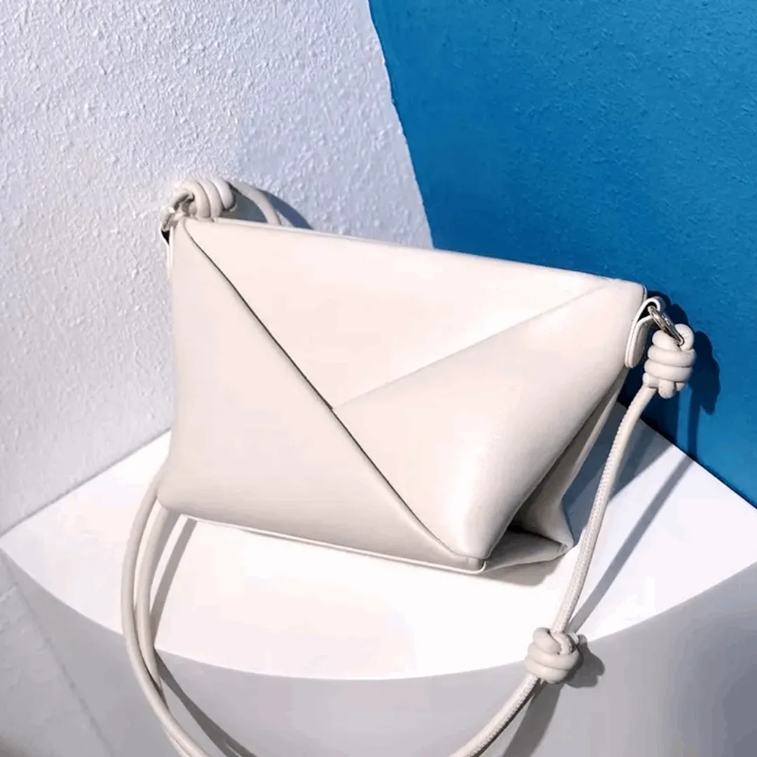 Leather Crossbody Bag –  Block Patchwork Crossbody & Shoulder Bag for Women
