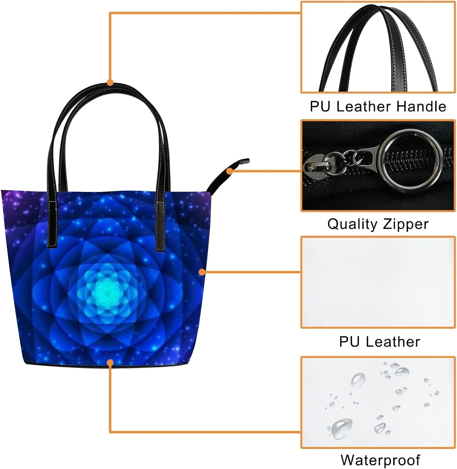 Leather Handbags Women's Crossbody Handbags Work Tote Bags for Women Coach Handbags Tote Bag with Zipper.
