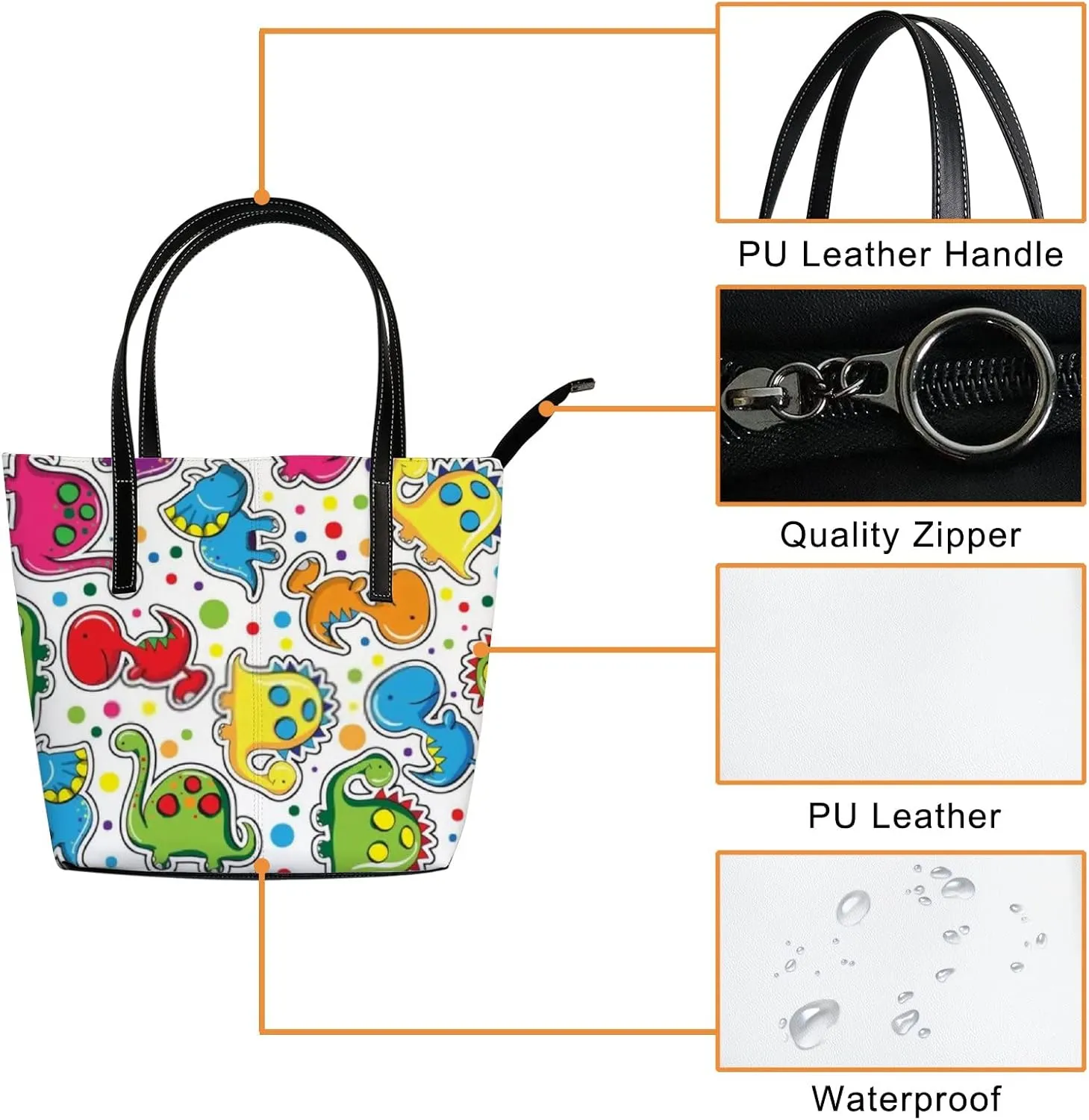 Leather Handbags Women's Crossbody Handbags Work Tote Bags for Women Coach Handbags Tote Bag with Zipper