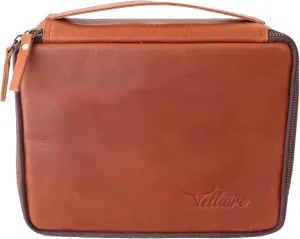 Leather Toiletry Bag for Men, Travel Organizer Toiletry Bag (1 Light Brown)