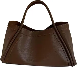 Leather Tote Bag for Women Large Capacity Leather Handbags with Purse Adjustable Fashion Handheld/Shoulder Bags Women for Work Travel Coffee Tote Bag