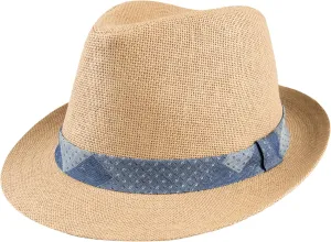 Levi's Men's Lightweight Straw Fedora Panama Hat
