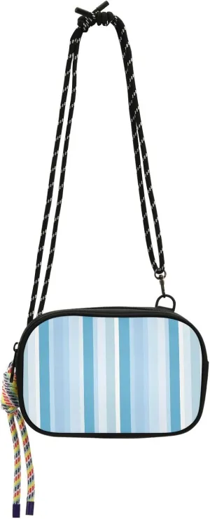 Light Blue Stripes Background Small Crossbody Bags for Women Lightweight Crossbody Phone Purse Women's Crossbody Handbags with Adjustable Strap
