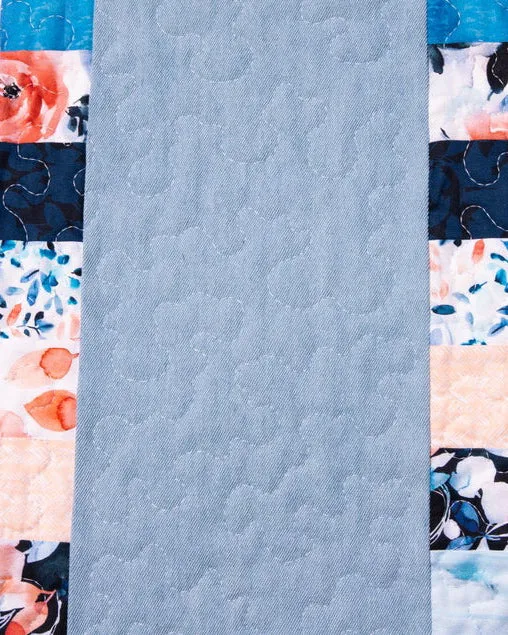 Light-Wash Denim Patchwork Tote