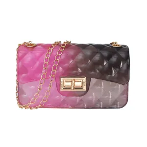 Limited-time offer Black Bag Flap Pink Jelly Exclusive options Mini Quilted
