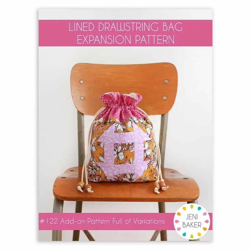 Lined Drawstring Bag Expansion Pattern