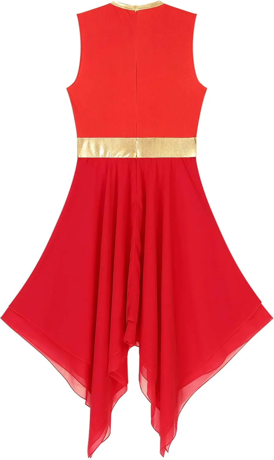 Linjinx Praise Dance Dresses for Women Church Worship Liturgical Dancewear Tunic Lyrical Dance Dress