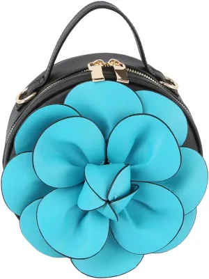LM Raised Flower Petite Handbag