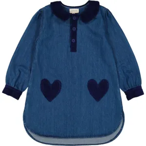 Louis Louise Margareta Denim Dress - Dark Blue