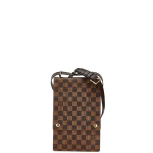 Louis Vuitton Damier Portobello Crossbody Bag Brown PVC Leather
