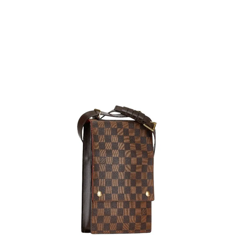Louis Vuitton Damier Portobello Crossbody Bag Brown PVC Leather
