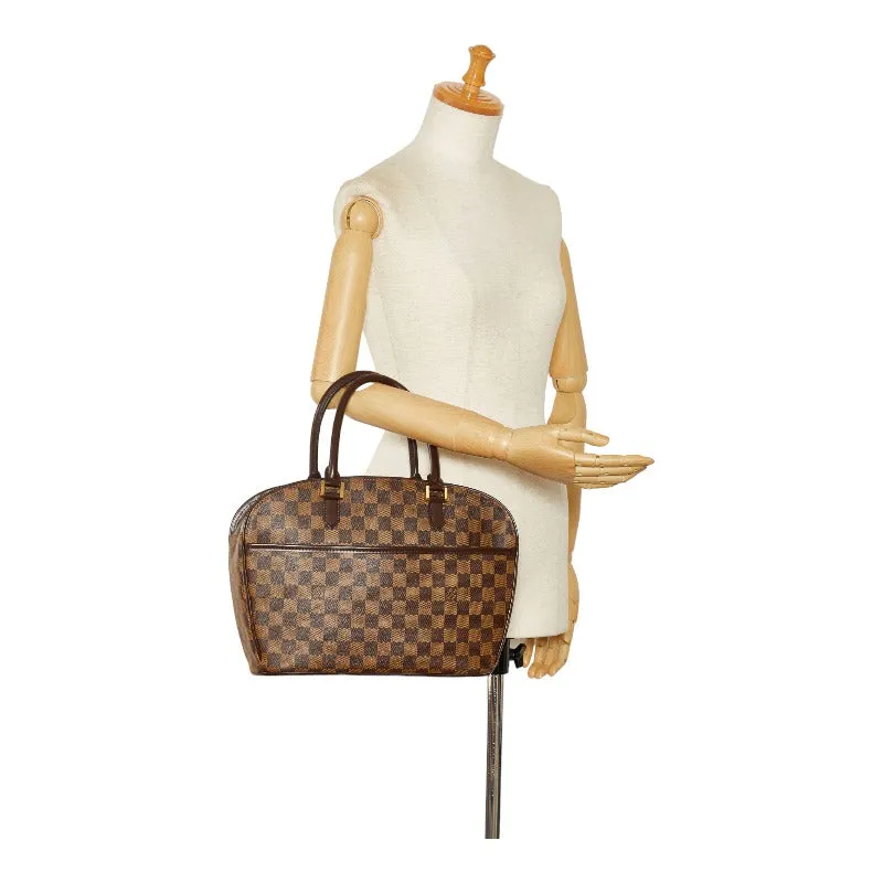 Louis Vuitton Damier Sarria Horizontal Handbag N51282 Brown PVC Leather  Louis Vuitton