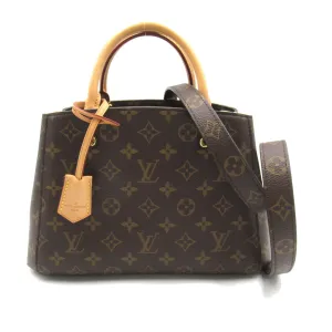 Louis Vuitton Louis Vuitton Montaigne BB Bag PVC Coated Canvas Monogram  Brown M41055