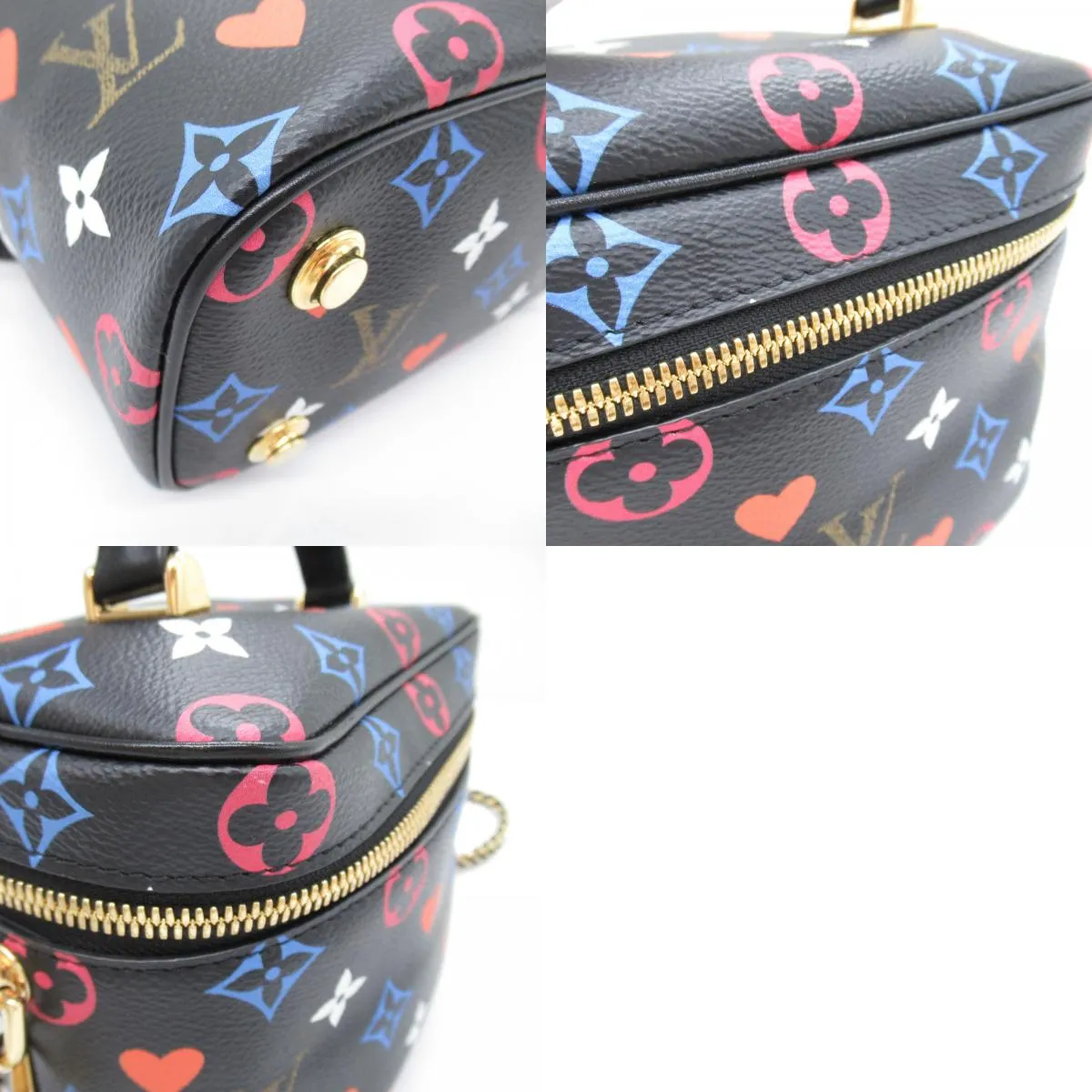 Louis Vuitton Louis Vuitton Vanity PM Shoulder Bag PVC Coated Canvas Gameon Monogram  Black M57482