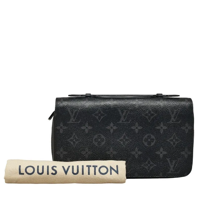 Louis Vuitton Monogram M61698 Long Wallet PVC/Leather Black