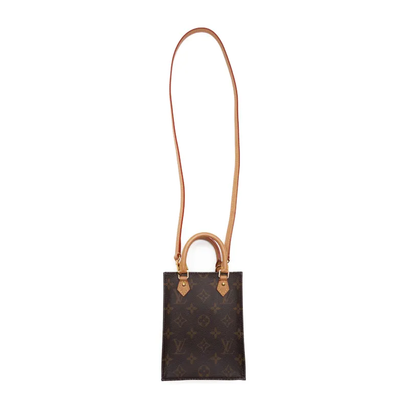 LOUIS VUITTON Monogram Pitt Sacks 2w Mini Handbag PVC Leather Monograms  Leather Handbag  Handbag Ladies Handbags Hybrid
