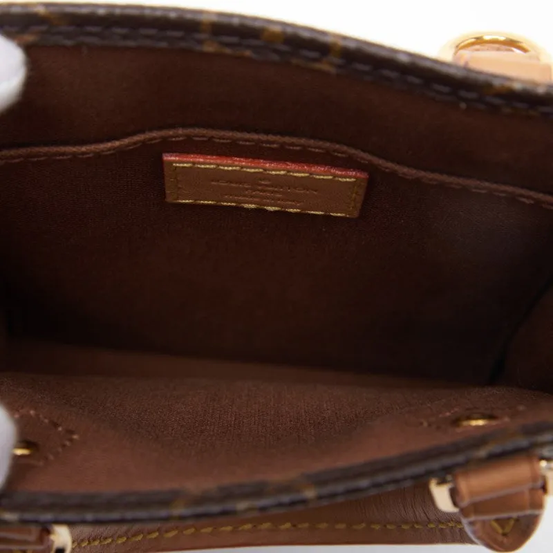 LOUIS VUITTON Monogram Pitt Sacks 2w Mini Handbag PVC Leather Monograms  Leather Handbag  Handbag Ladies Handbags Hybrid