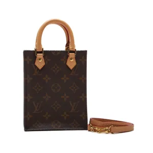 LOUIS VUITTON Monogram Pitt Sacks 2w Mini Handbag PVC Leather Monograms  Leather Handbag  Handbag Ladies Handbags Hybrid