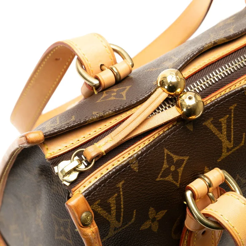 Louis Vuitton Monogram Popincourt Handbag M40007 Brown PVC Leather  Louis Vuitton