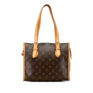 Louis Vuitton Monogram Popincourt Handbag M40007 Brown PVC Leather  Louis Vuitton