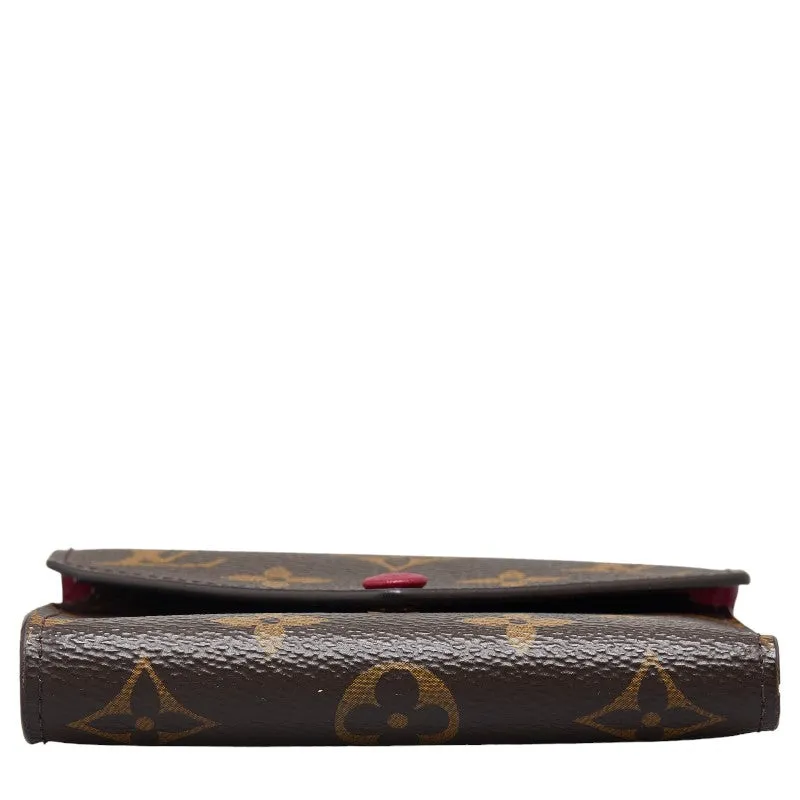 Louis Vuitton Monogram Portefolio Victoria Three Fold Wallet M41938 Brown Fushas PVC  Louis Vuitton