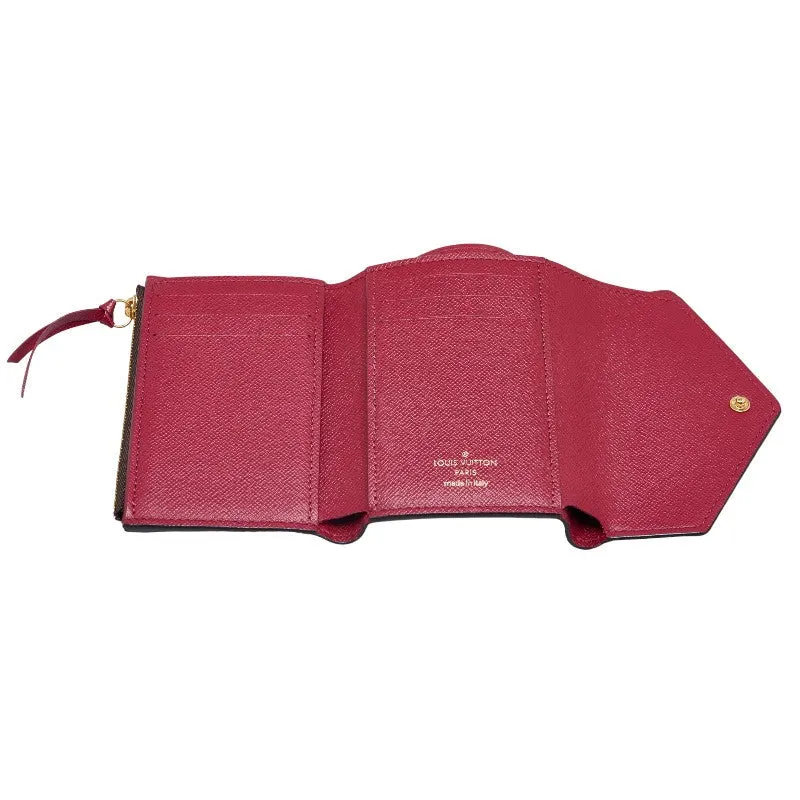 Louis Vuitton Monogram Portefolio Victoria Three Fold Wallet M41938 Brown Fushas PVC  Louis Vuitton