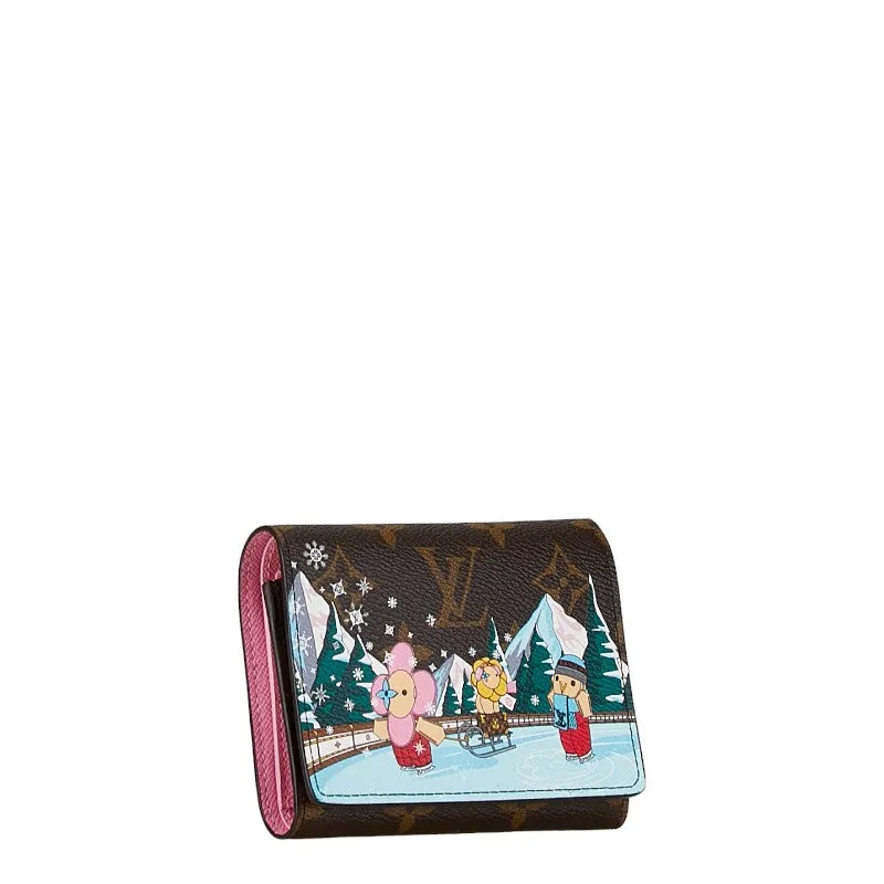 Louis Vuitton Monogram Vivienne Portefolio Victoria Double Fold Wallet M82622 Brown Multicolor PVC Leather  Louis Vuitton