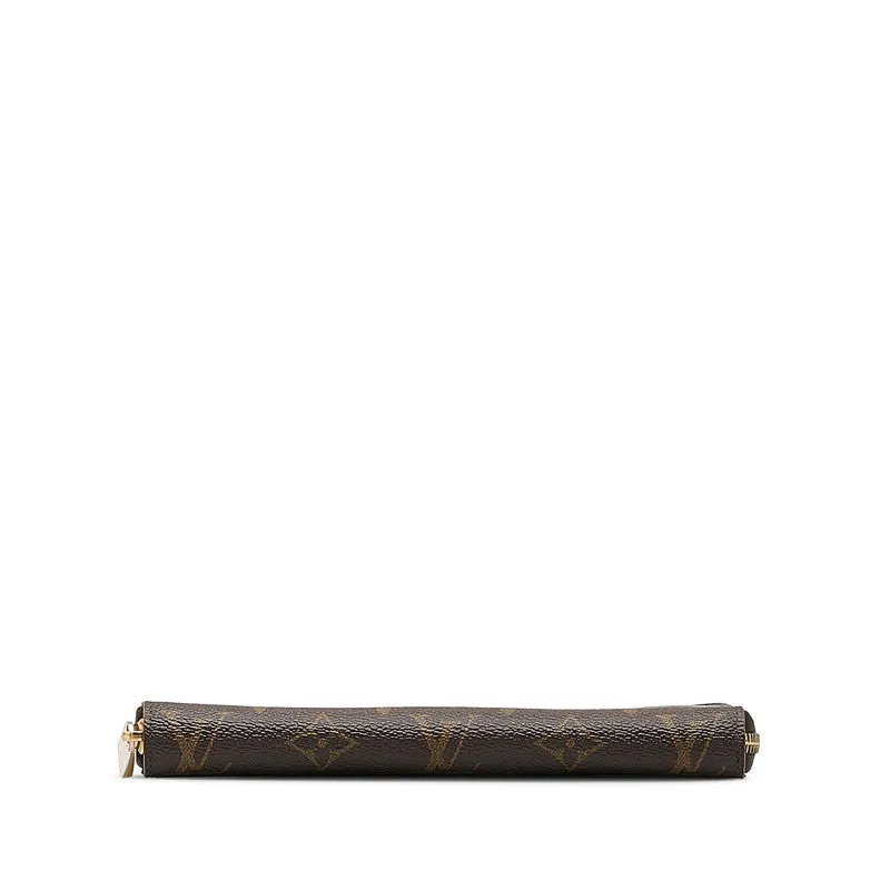 Louis Vuitton Monogram  Wallet Round  Long Wallet M41895 Brown PVC  Louis Vuitton