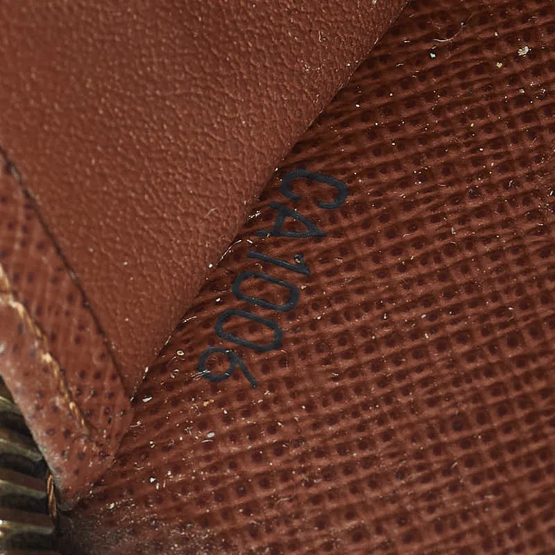 Louis Vuitton Monogram  Wallet Round  Long Wallet M60017 Brown PVC Leather  Louis Vuitton