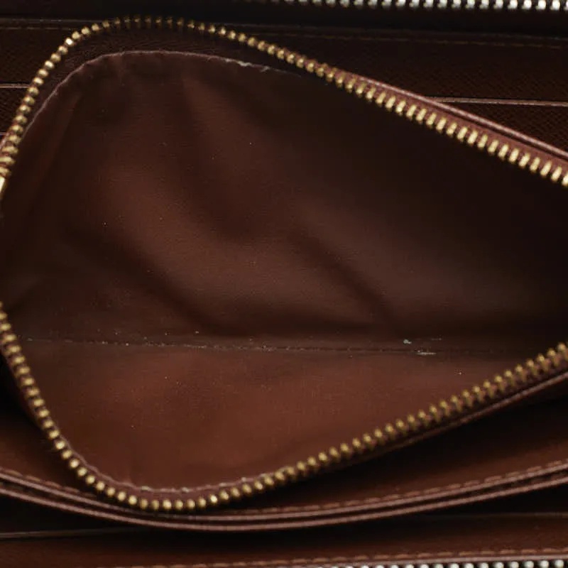Louis Vuitton Monogram  Wallet Round  Long Wallet M60017 Brown PVC Leather  Louis Vuitton