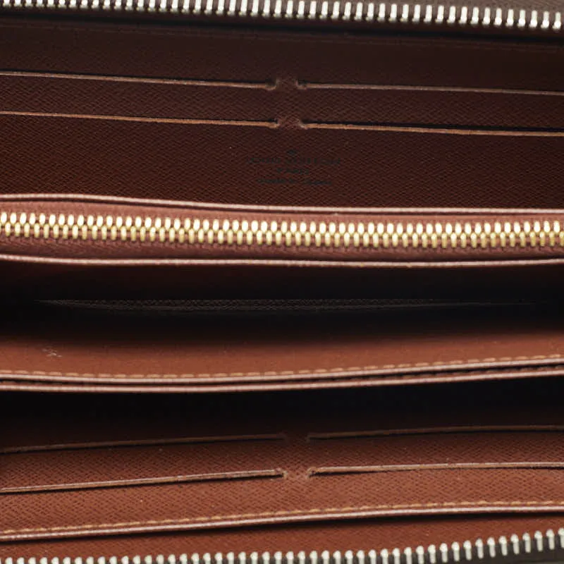 Louis Vuitton Monogram  Wallet Round  Long Wallet M60017 Brown PVC Leather  Louis Vuitton