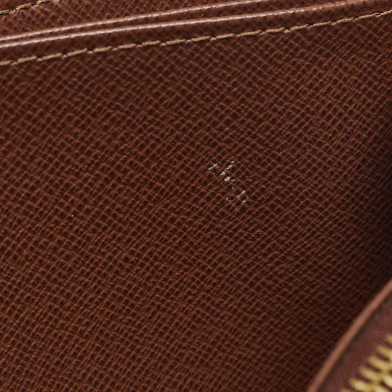Louis Vuitton Monogram  Wallet Round  Long Wallet M60017 Brown PVC Leather  Louis Vuitton