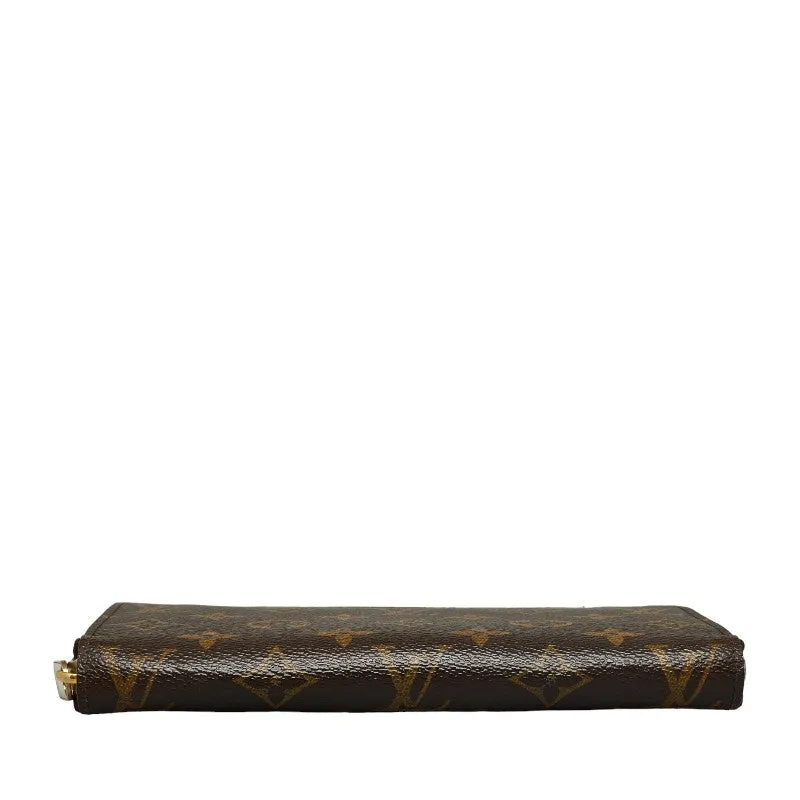Louis Vuitton Monogram  Wallet Round  Long Wallet M60017 Brown PVC Leather  Louis Vuitton