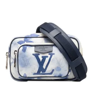 Louis Vuitton Monogram Water Color  Offset  Shoulder Bag M45763 Blue White PVC Leather  Louis Vuitton