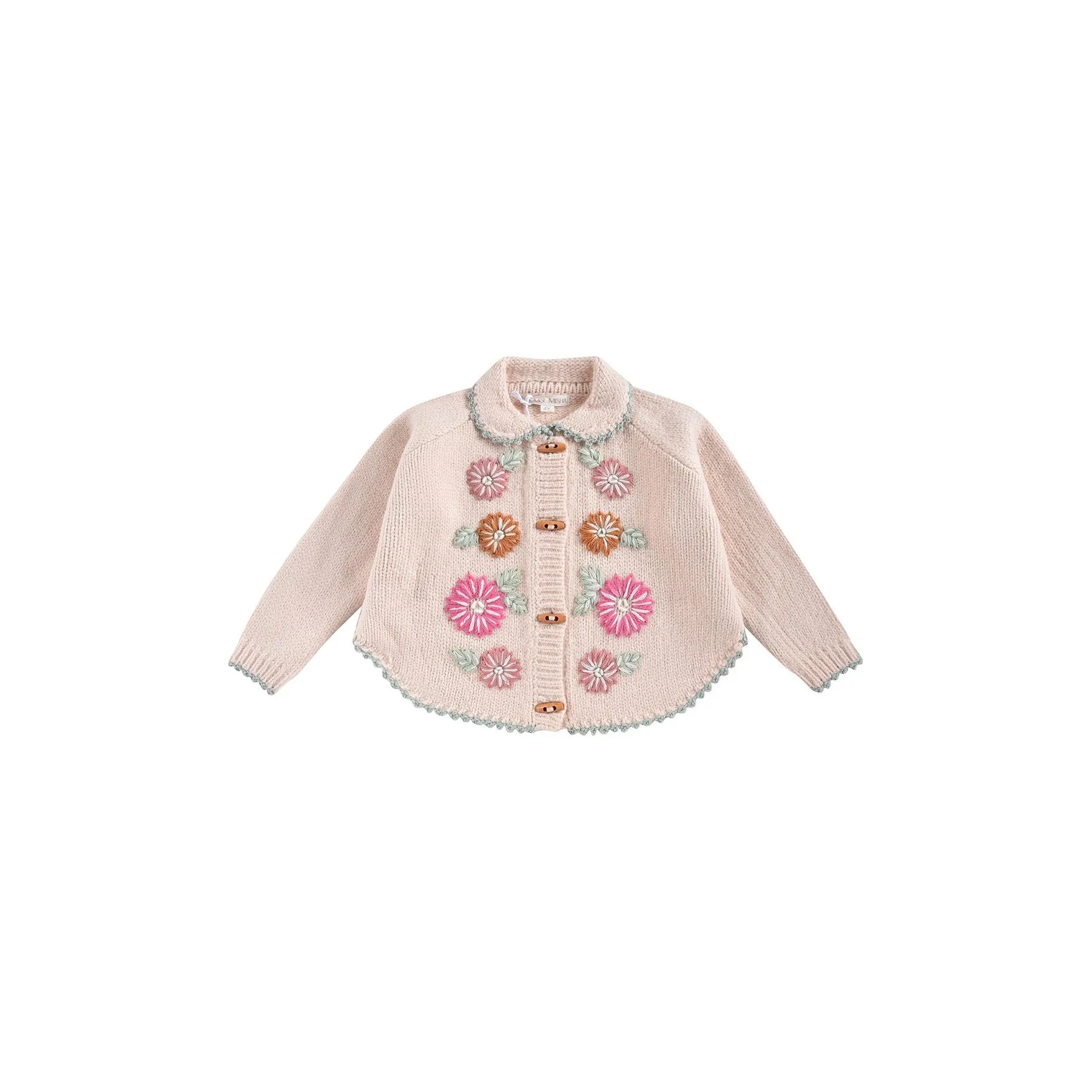 Louise Misha Khella Cape Cardigan - Blush
