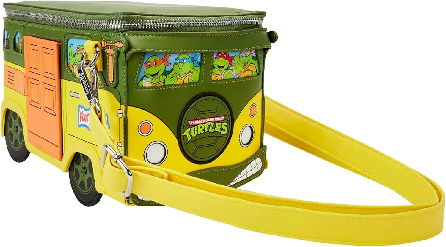 Loungefly Teenage Mutant Ninja Turtles 40th Anniversary Party Wagon Figural Crossbody Bag