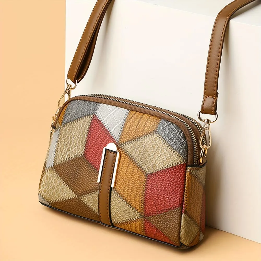 Luna Patchwork Mini-Schultertasche