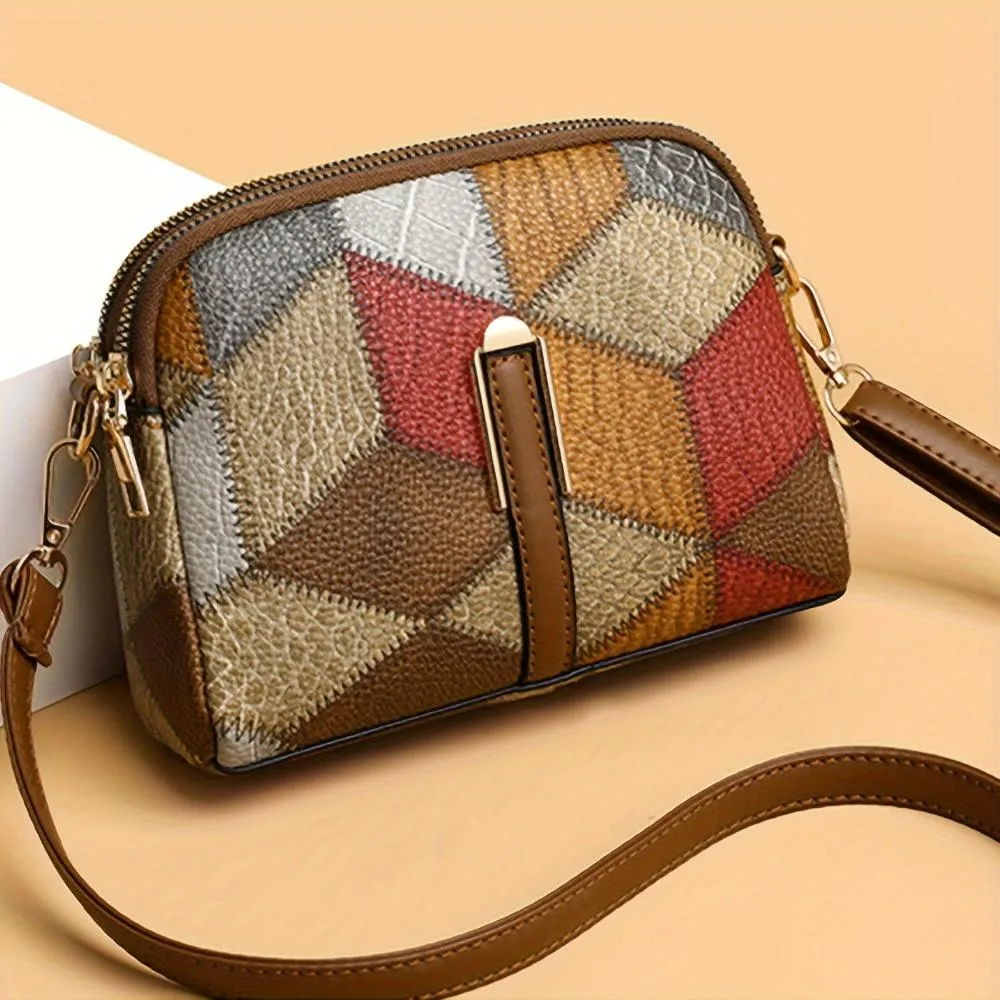 Luna Patchwork Mini-Schultertasche
