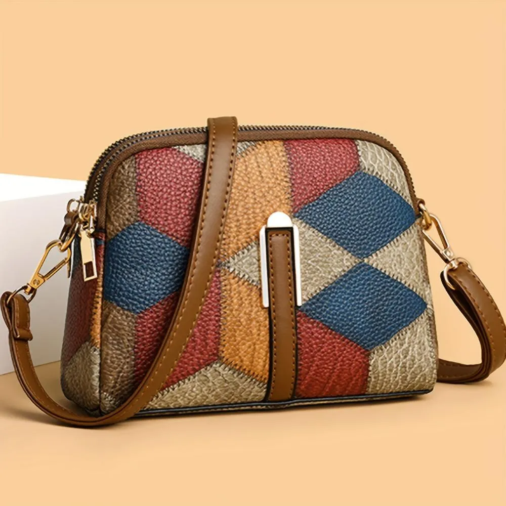 Luna Patchwork Mini-Schultertasche