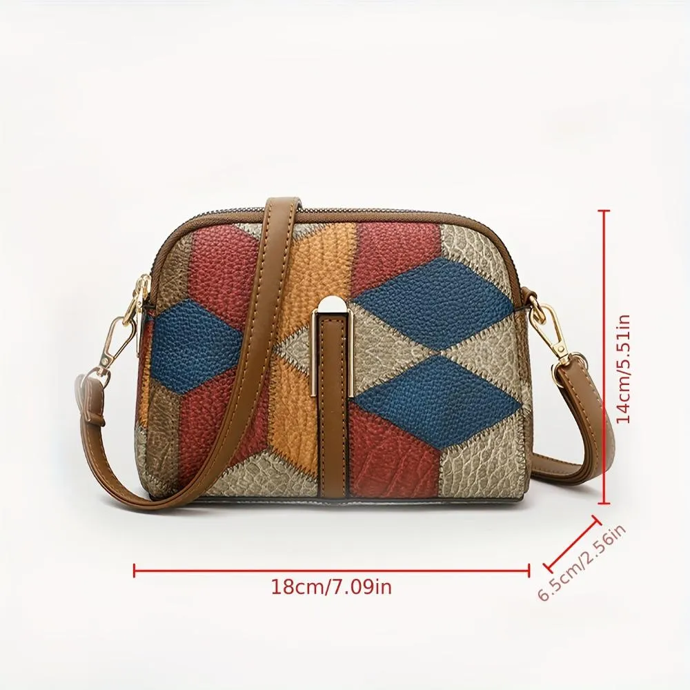 Luna Patchwork Mini-Schultertasche
