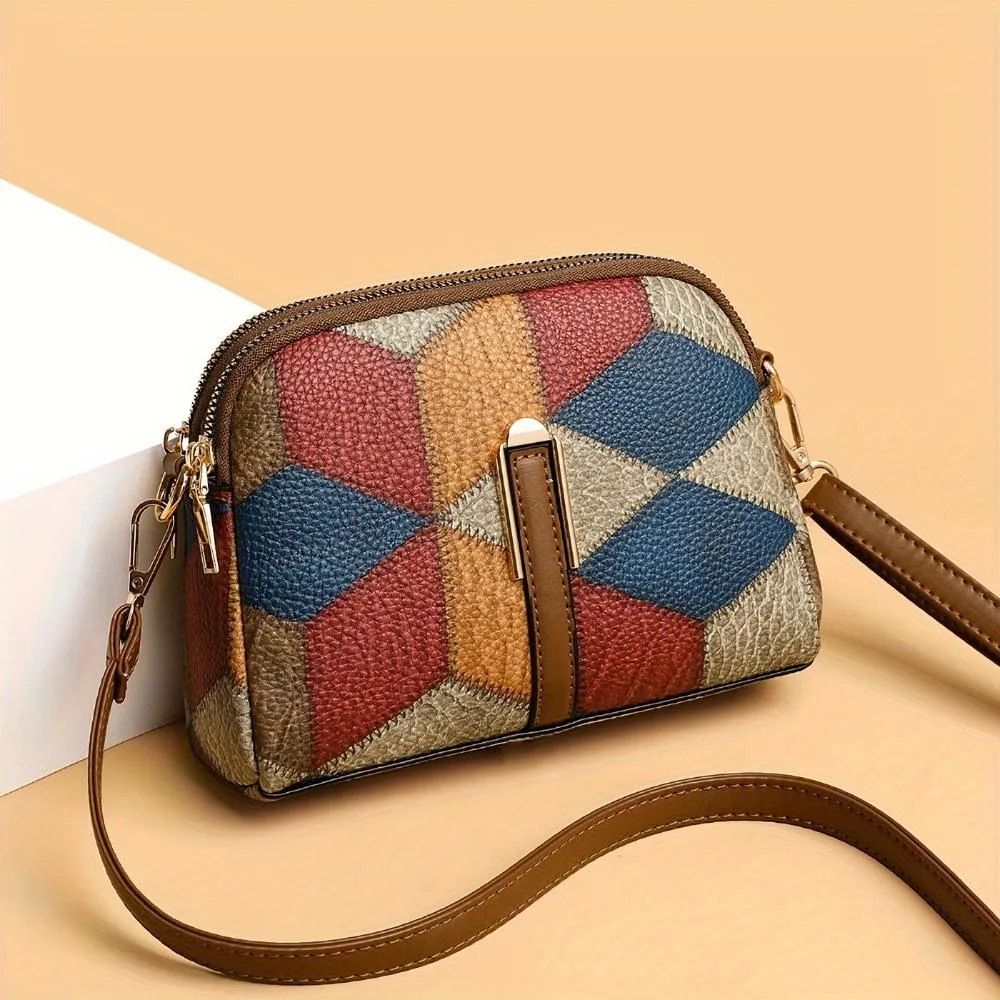 Luna Patchwork Mini-Schultertasche