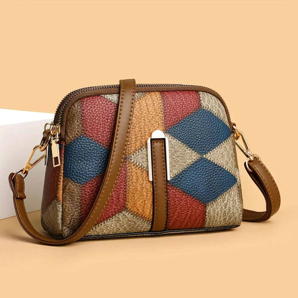 Luna Patchwork Mini-Schultertasche