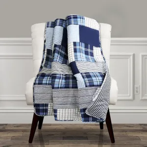 Lush Decor Greenville Throw, 60" x 50", Blue