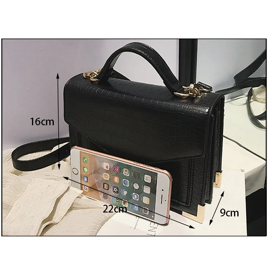 Luxury Handbags Women Bags Designer Crocodile Pattern Leather