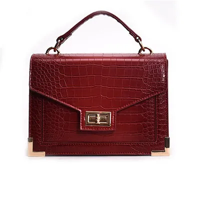 Luxury Handbags Women Bags Designer Crocodile Pattern Leather
