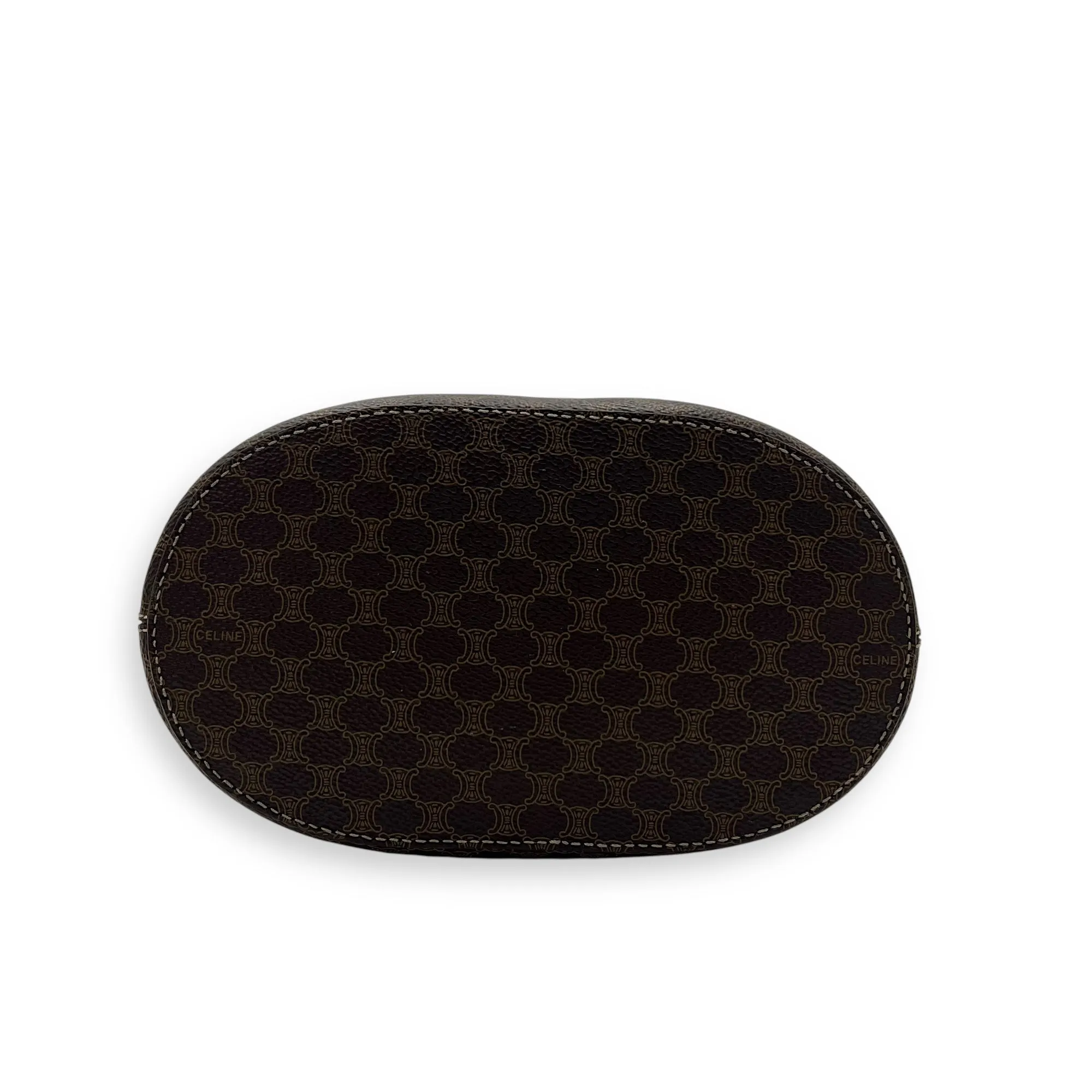 Macadam Tote Bag Brown in Coated Canvas, Gold hardware