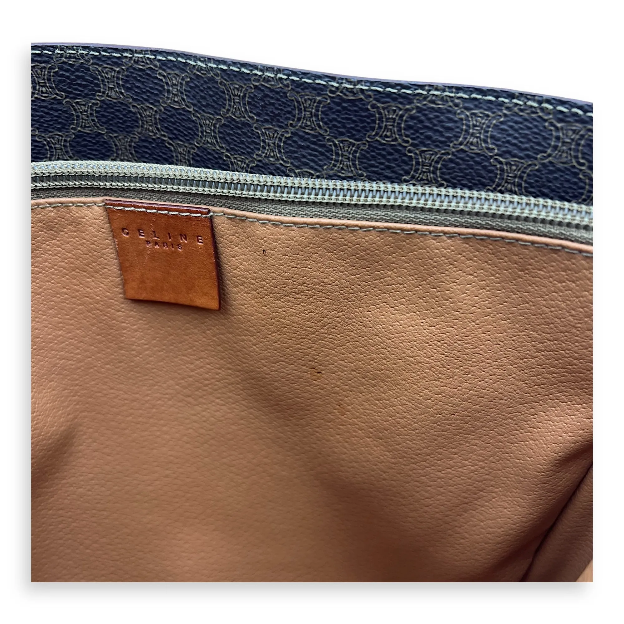Macadam Tote Bag Brown in Coated Canvas, Gold hardware