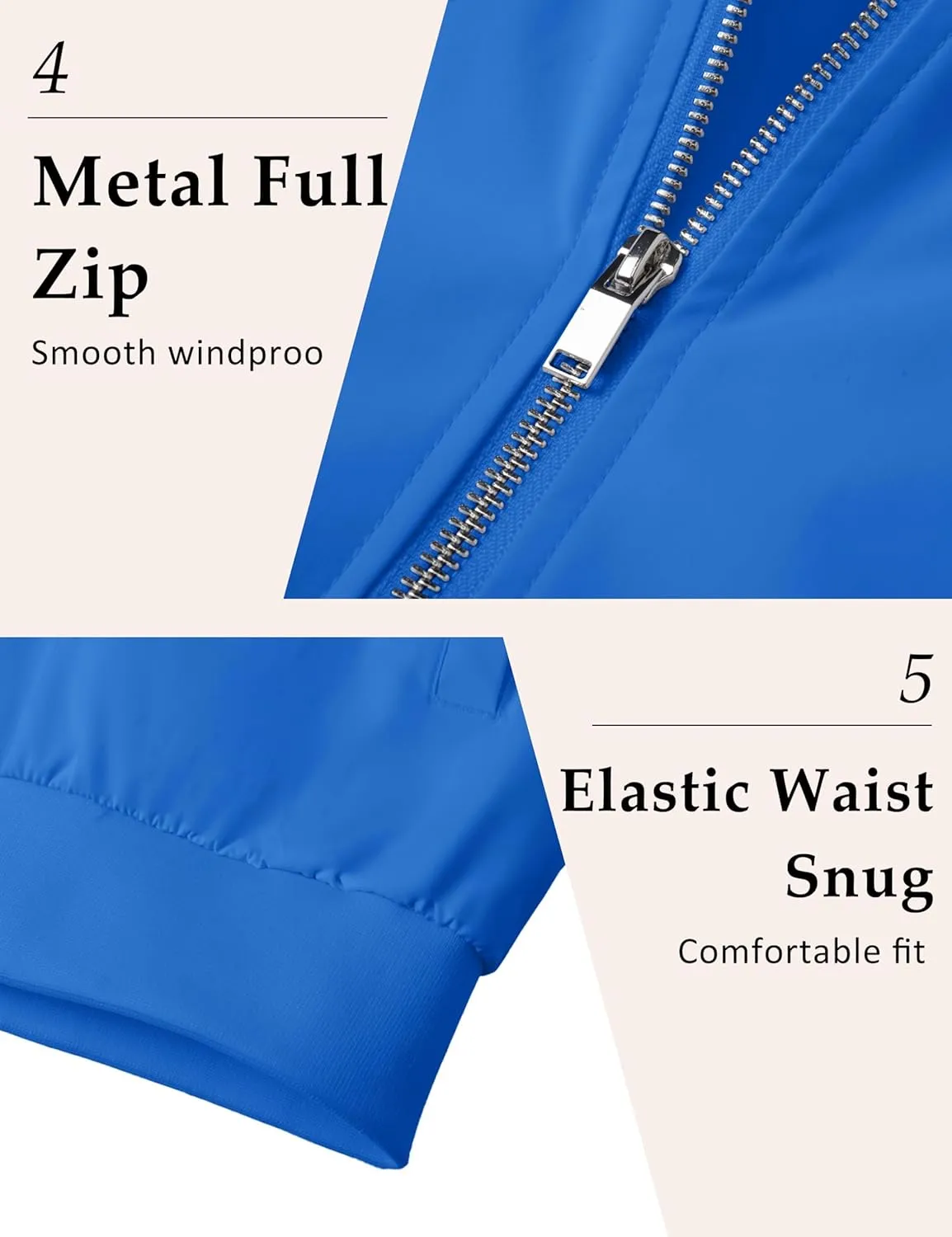 MAGCOMSEN Men's Bomber Jacket Lightweight Casual Windbreaker Spring Fall Zip Up Coat with 5 Pocket