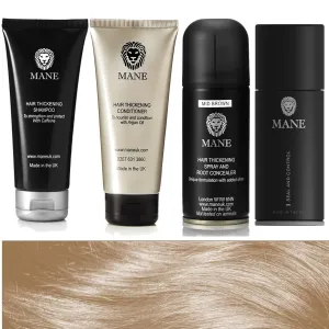 MANE Hair Thickening Spray Travel Pack (Medium Brown)